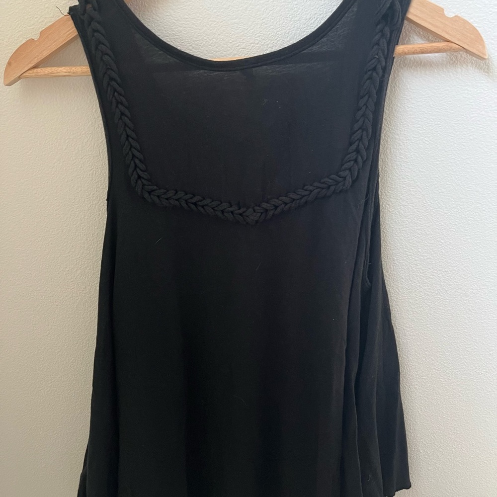 Free People Braided Cropped Tank